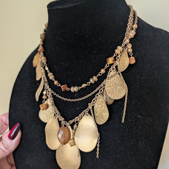 Gold Layered Necklace - Picture 3 of 10